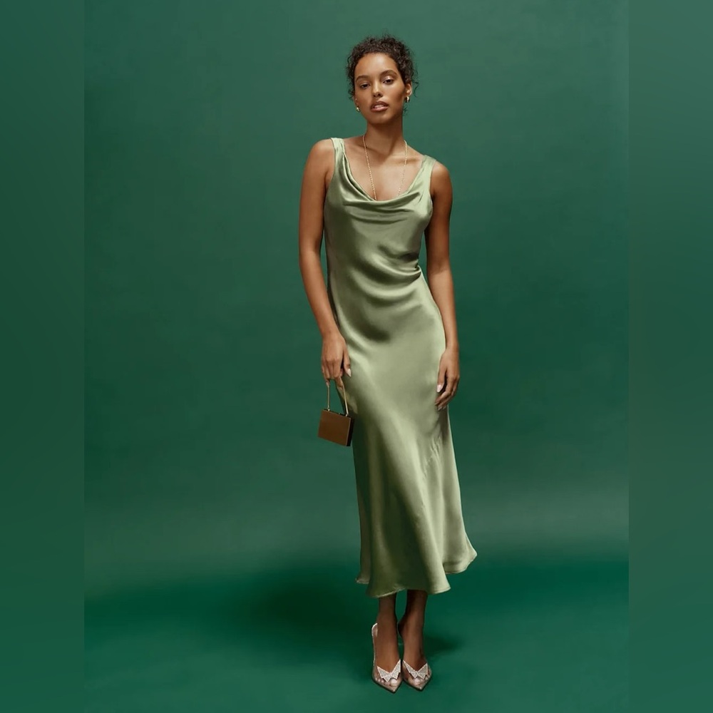 Reformation Bryn Silk Dress